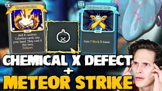 Ascension 20 Defect  Meteor Strike Chemical X Deck  Slay the Spire [upl. by Eniamret176]