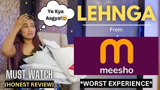 Designer MEESHO LEHNGA haul  Honest review  Worst Experience  fraud  gimaashi [upl. by Faus]