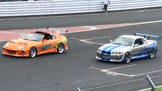 Nissan skyline Gtr R34 vs Toyota supra Mk4  Drag Race ｜Carsplot｜ [upl. by Rainwater]