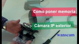 🔻Como poner una memoria a cámara IP exterior motorizada Wanscam🔻 HW0038 memoria cámara seguridad🔻 [upl. by Alonzo]