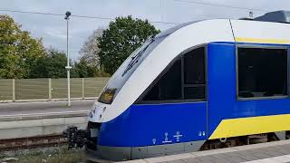 Bremerhaven Hbf  RB 33 der EVB fährt aus Richtung Bremervörde ein [upl. by Ij]