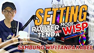 Cara Nembak Wifi Tetangga Tanpa Kabel Menggunakan Router Tenda N301  WISP Mode [upl. by Witha]