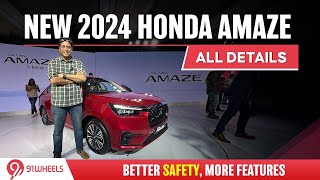 2024 Honda Amaze petrol launched from Rs 799 lakh  Petrol with Manual amp CVT  No Sunroof or CNG [upl. by Haggai]