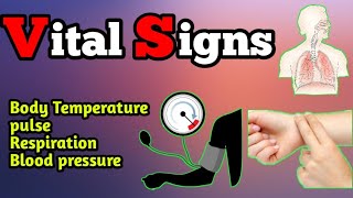 Vital signs  body temperature Pulse Respiration and Blood pressure [upl. by Galatea]