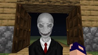 ENTREI NA FLORESTA E DESAFIEI O SLENDERMAN NO MINECRAFT [upl. by Aihtyc]