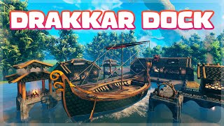 How to Build the Ultimate Boat Dock  Valheim [upl. by Ettesus]