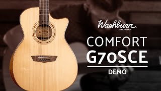 Acoustic Guitar Rundown Washburn Comfort G70SCE [upl. by Samale]