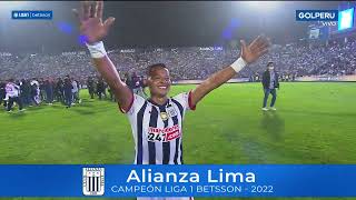 Liga1 Betsson Alianza Lima festejó así el título de campeón temporada 2022 [upl. by Retswerb]