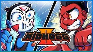 HOW HAVE WE NEVER PLAYED THIS GAME  NIDHOGG 2 1v1 VS Cartoonz [upl. by Attelocin]