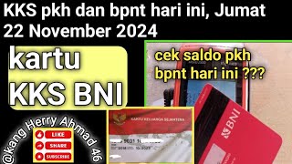 Cek saldo pkh bpnt hari ini  jumat 22 November 2024 [upl. by Michael]