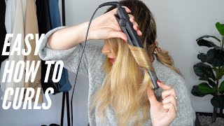 Curl your hair with GHD straightener  For beginners [upl. by Elia668]