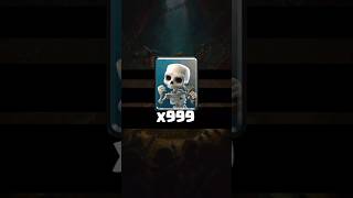 Skeletons x999 💀 clasher gaming clashing supercell clash [upl. by Zeke]