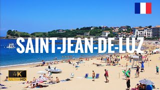 SaintJeandeLuz 🇫🇷  France 4K Walking Tour  Corniche Old Town Beach [upl. by Kathi469]