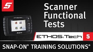 Scanner Functional Tests  ETHOS® Tech Pt 57  Snapon Training Solutions® [upl. by Nillor]