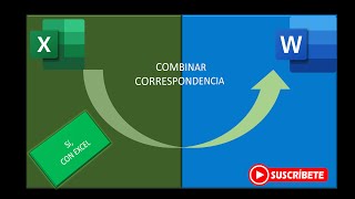 Combinar correspondencia con Excel y Word [upl. by Ayatahs]