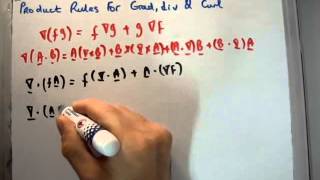 Vector Calculus for Electromagnetism 14  Product Rules for Grad Div Curl [upl. by Stinson336]