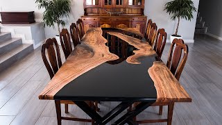 Luxurious 20000 DIY Epoxy table  start to finish uncut [upl. by Murage100]