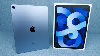 iPad Air 64gb Blue 4th Gen Unboxing [upl. by Ainig305]