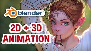 Make your art Move  Blender 2D animation tutorial [upl. by Aihsile]