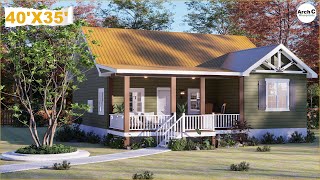 1000 SQFT  You Are Going To Totally Fall In Love With This Lovely Cabin House Small House Design [upl. by Lonier]