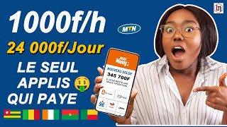 Je Gagne 1000f par Heure avec Cette Nouvelle Application via Mobile Money [upl. by Eelime73]