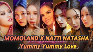 Kpop Artist Reaction MOMOLAND X NATTI NATASHA Yummy Yummy Love MV [upl. by Lauryn257]