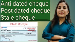 Anti dated chequePost dated chequeStale cheque by Binita [upl. by Amin]