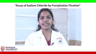 Assay Of Sodium Chloride By Precipitation Titration [upl. by Rhpotsirhc]