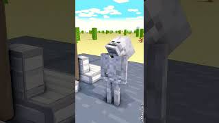 Minecraft SpiderMan challenge minecraft shorts monsterschool minecraftmemes [upl. by Nevet329]