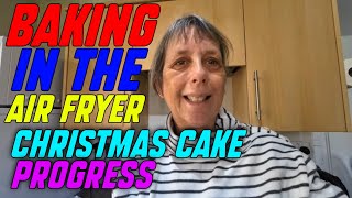 Baking in the Cosori Air Fryer and CHRSITMAS CAKE NEWS [upl. by Enylecoj]