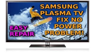 Samsung 59 Inch Plasma Does Not Turn On How to Fix Repair [upl. by Carlynn]