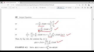 Fredholm Integral Equations with separable Kernel [upl. by Ymmat78]