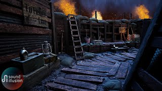 WW1 Battle Ambience  Distant Artillery  Sleep In The Trenches [upl. by Jan146]