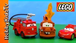 We Review the Lego Cars DUPLO Firetruck Set with HobbyKidsTV [upl. by Pren]