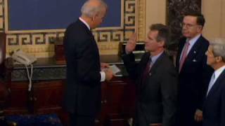 Republican Scott Brown Sworn In [upl. by Nadeen]