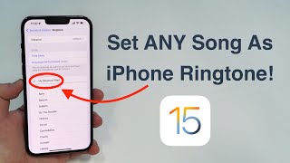 2022 How to set ANY Song as iPhone Ringtone  Free and No Computer [upl. by Aihceyt]