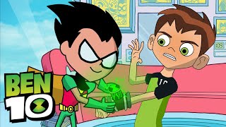 Best Of Ben 10 vs Teen Titans Go Robin   Fanmade Transformation [upl. by Nezam845]