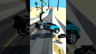 Sport Car Crashing 9  Mega Car Crash Simulator Gameplay  shorts gaming mysterxgaming [upl. by Anyar]