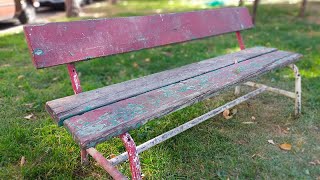 Bench restoration for my small garden [upl. by Nageek273]