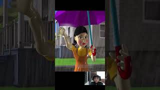 Squid Game Makeup Harley Quinn Cut Wooden Bridge Troll Miss T and Neighbor shortsvideo [upl. by Llenrap77]