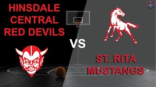 4 2023 WINTER STORM MADNESS  Hinsdale Central vs St Rita  Boys Varsity Basketball [upl. by Ayekat]