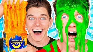 Mystery Wheel of Slime Challenge 2 w Funny Satisfying DIY How To Switch Up Game [upl. by Atilem]