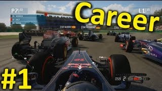 F1 2013 Career Mode Part 1 Melbourne Australia [upl. by Hoes]