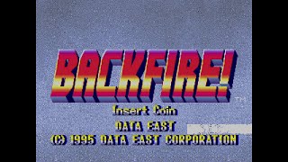 Backfire Arcade  Data East Corporation 1995 Full Play [upl. by Chuipek494]