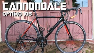 Cannondale Optimo 105  Eyes On Bike amp Short Review  Budget Roadbike from Cannondale [upl. by Ysirhc]