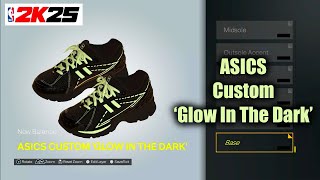 NBA 2K25 Shoe Creator  ASICS Custom Glow In The Dark [upl. by Repohtsirhc]