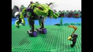 LEGO Ninjago 9455 Fangpyre Mech Stop  Motion Build [upl. by Ariday]