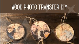 Wood Photo Transfer Transferring Pictures to Wood Using Mod Podge [upl. by Sylado]