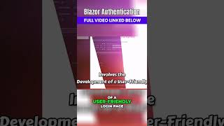 Blazor Authentication Net 8  dotnetcore aspnetcore blazor [upl. by Ezri955]