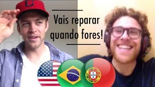 Americano aprendeu PTBR e tentou entender PTPT [upl. by Xella]